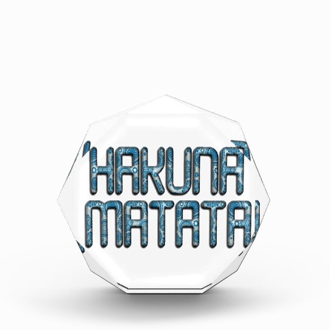 Hakuna Matata 3D Art Print Award (Front)