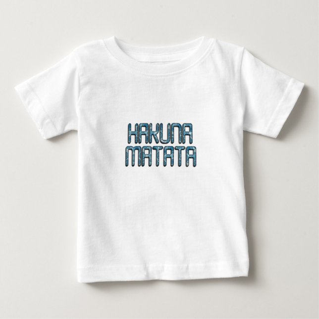 Hakuna Matata 3D Art Print Baby T-Shirt (Front)