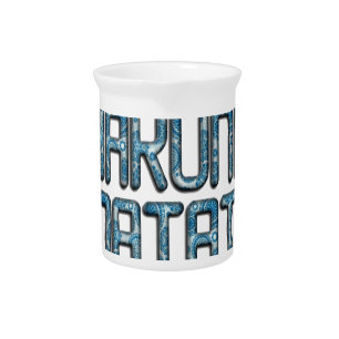 Hakuna Matata 3D Art Print Beverage Pitcher
