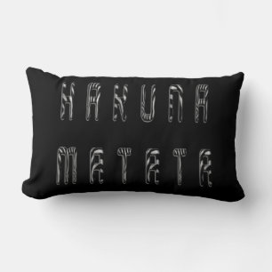 Hakuna Matata 3D Art Print Lumbar Pillow