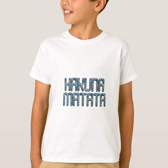 Hakuna Matata 3D Art Print T-Shirt (Front)