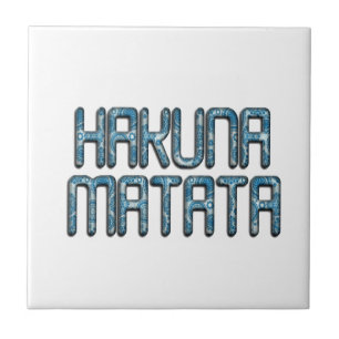 Hakuna Matata 3D Art Print Tile