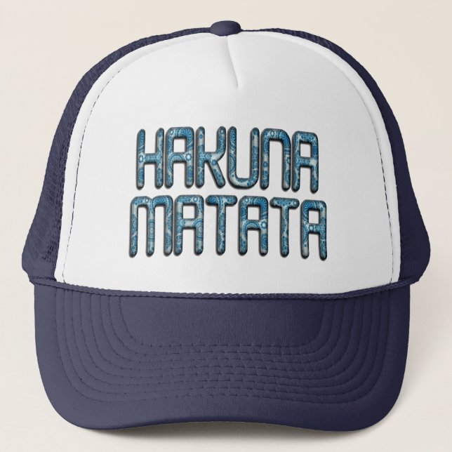 Hakuna Matata 3D Art Print Trucker Hat (Front)