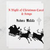 HAKUNA Matata a Night of Christmas Carols & Songs (Front/Back)