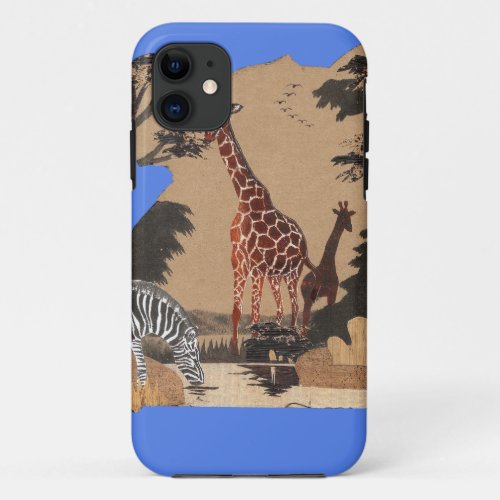 Hakuna Matata African Animals Pride landspng iPhone 11 Case