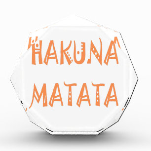 Hakuna Matata – African Tribal Text Art Acrylic Award