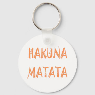 Hakuna Matata – African Tribal Text Art Keychain