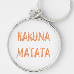 Hakuna Matata – African Tribal Text Art Keychain