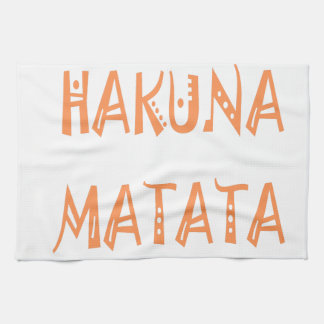 Hakuna Matata – African Tribal Text Art Towel