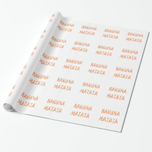 Hakuna Matata – African Tribal Text Art Wrapping Paper