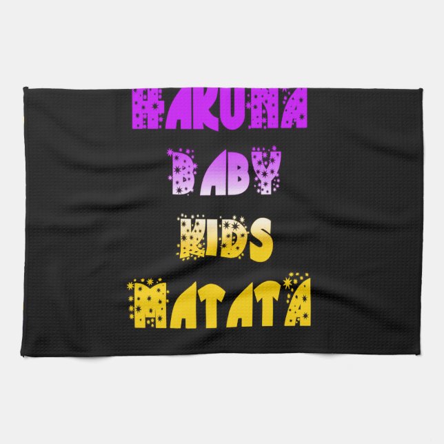Hakuna Matata Baby and Kids Art Print Towel (Horizontal)