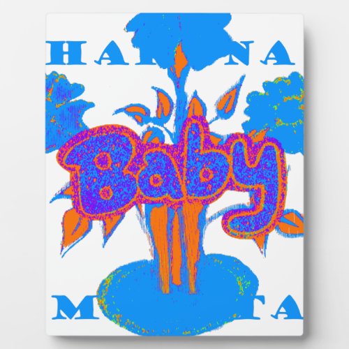 Hakuna Matata Baby Blue Plaque