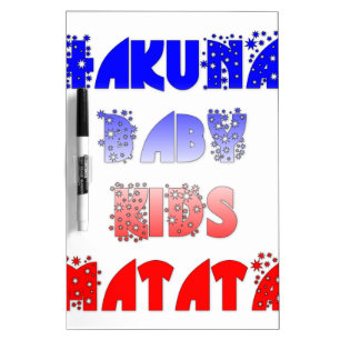 Hakuna Matata Baby & Kids: French Color Design Dry-Erase Board