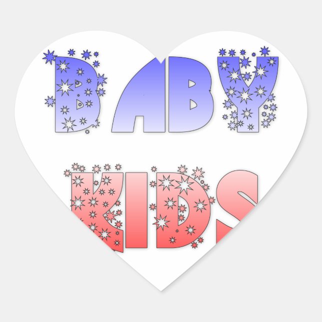 Hakuna Matata Baby & Kids: French Color Design Heart Sticker (Front)