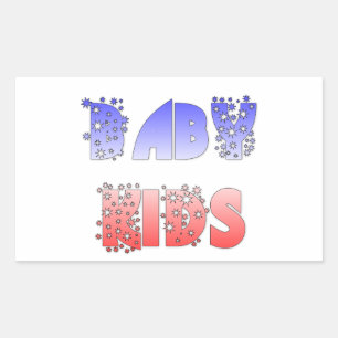 Hakuna Matata Baby & Kids: French Color Design Rectangular Sticker