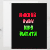 Hakuna Matata Baby Kids Gifts amazing color desi (Front/Back)