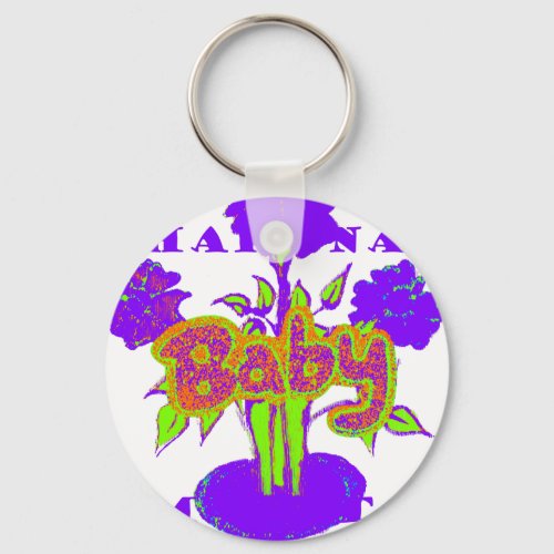 Hakuna Matata Baby kids purple  plantpng Keychain