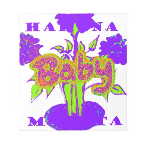 Hakuna Matata Baby kids purple  plantpng Notepad