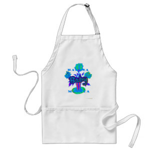 Hakuna Matata Baby Kids: Vibrant Art, Flowers & "N Adult Apron