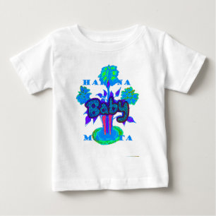 Hakuna Matata Baby Kids: Vibrant Art, Flowers & "N Baby T-Shirt