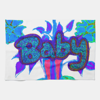 Hakuna Matata Baby Kids: Vibrant Art, Flowers & "N Kitchen Towel
