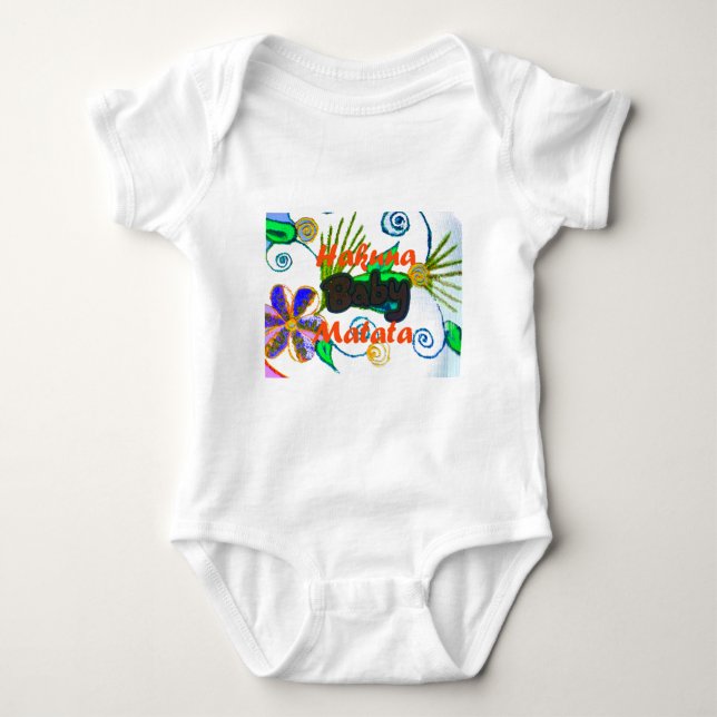 Hakuna Matata Baby.png Baby Bodysuit (Front)