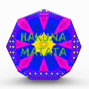 Hakuna Matata Beautiful Amazing Design Colors Acrylic Award