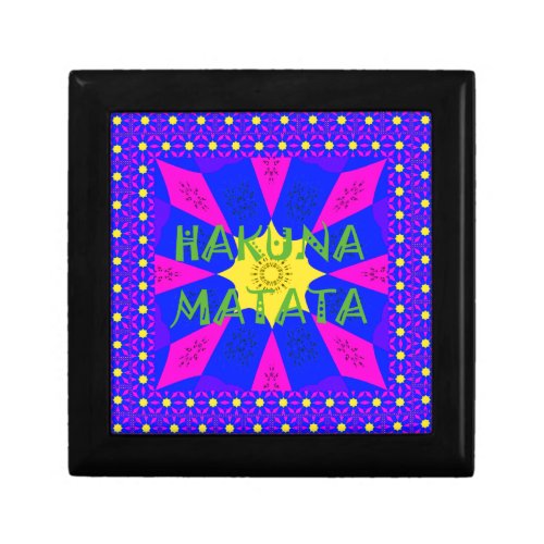 Hakuna Matata Beautiful Amazing Design Colors Jewelry Box