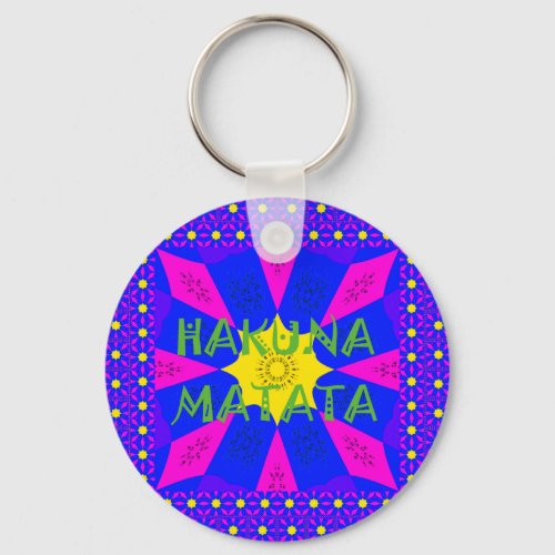 Hakuna Matata Beautiful Amazing Design Colors Keychain