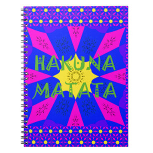 Hakuna Matata Beautiful Amazing Design Colors Notebook