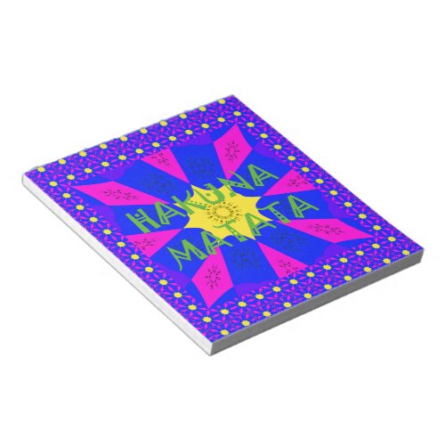 Hakuna Matata Beautiful Amazing Design Colors Notepad