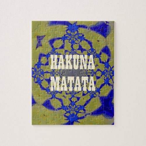 Hakuna Matata Beautiful amazing feminine African A Jigsaw Puzzle