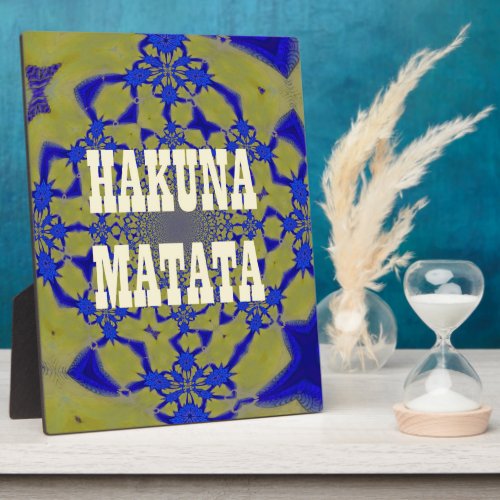 Hakuna Matata Beautiful amazing feminine African A Plaque