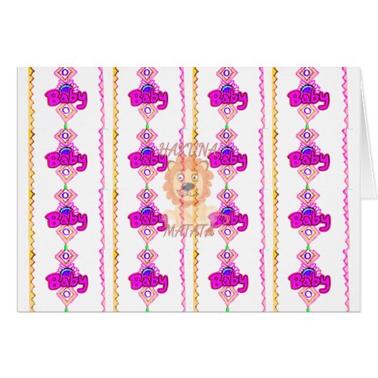 Hakuna Matata: Beautiful Baby Lion Design Motif (Front Horizontal)