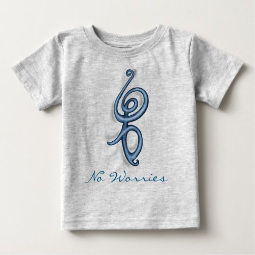 Hakuna Matata  blue symbol Baby T_Shirt