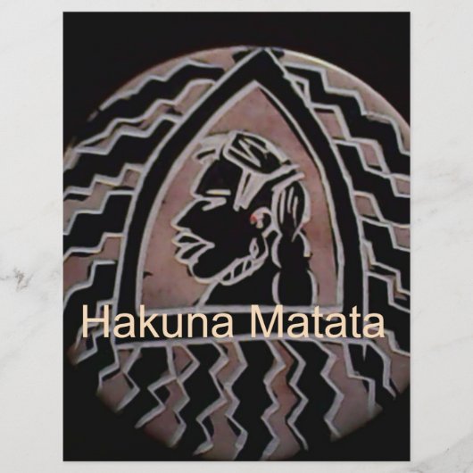 Hakuna Matata Bongo Flavor. (Front)