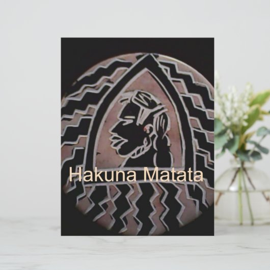 Hakuna Matata Bongo Flavor. (Standing Front)