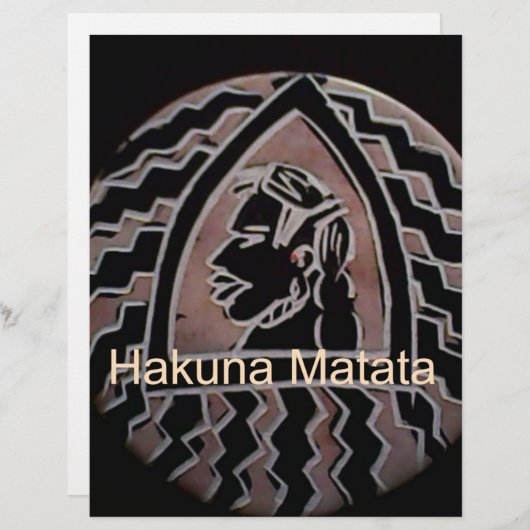 Hakuna Matata Bongo Flavor. (Front/Back)