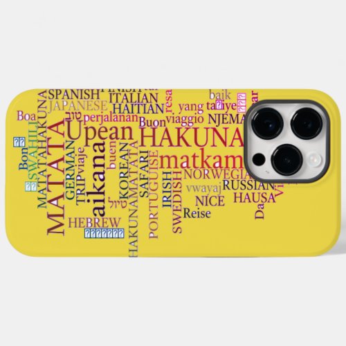 Hakuna Matata Case_Mate iPhone 14 Pro Max Case