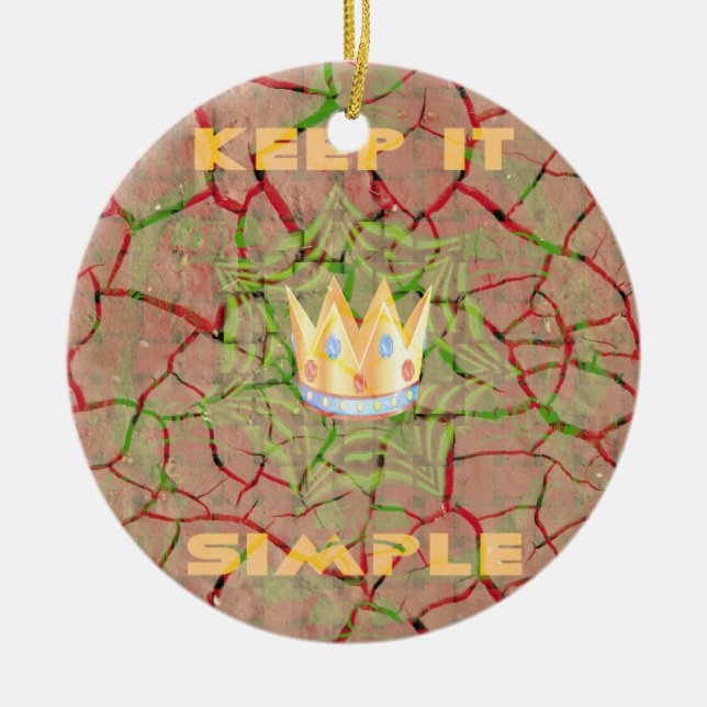 Hakuna matata ceramic ornament (Front)