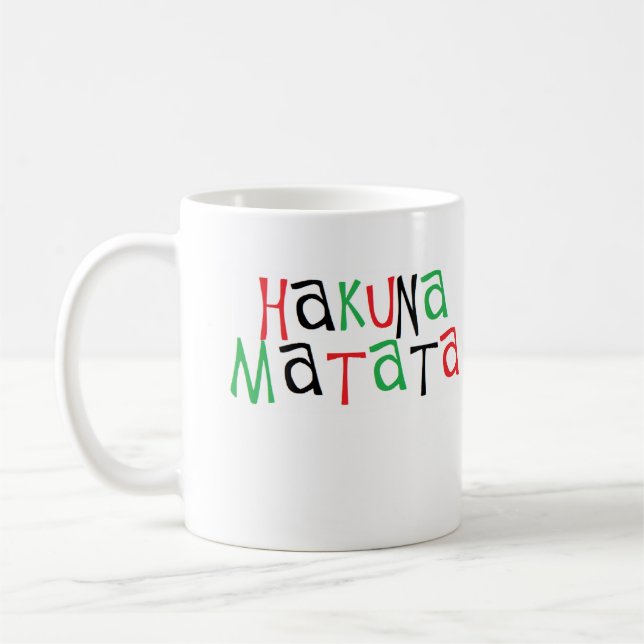 Hakuna matata coffee mug (Left)