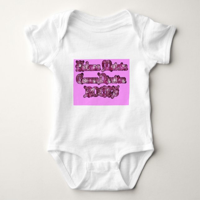 Hakuna Matata Communication ROCKS Art Print Baby Bodysuit (Front)