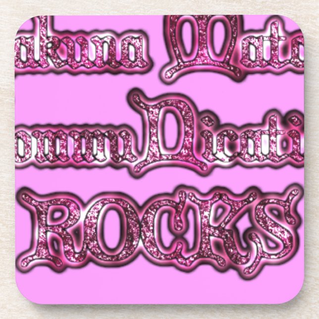 Hakuna Matata Communication ROCKS Art Print Drink Coaster (Front)
