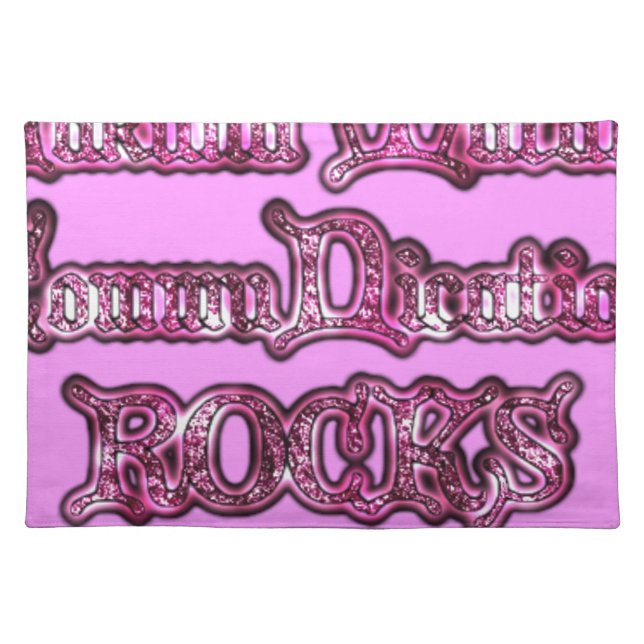 Hakuna Matata Communication ROCKS Art Print Placemat (Front)