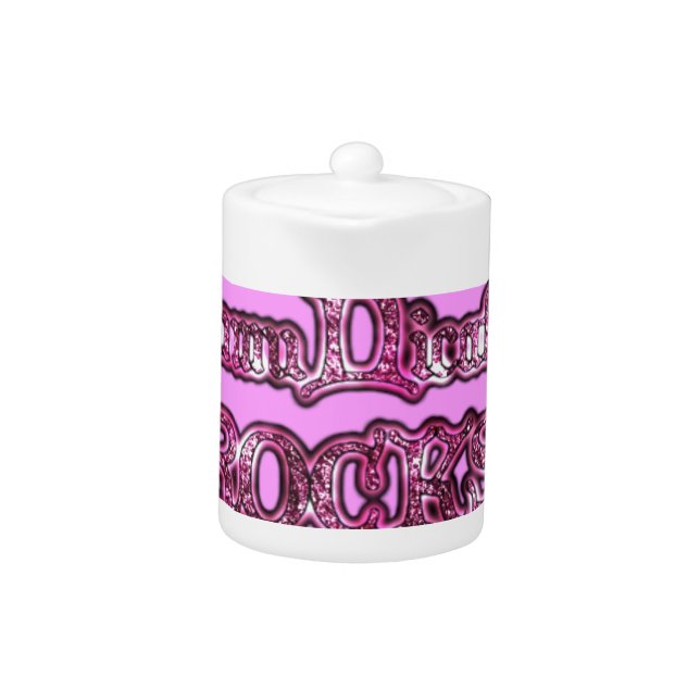 Hakuna Matata Communication ROCKS Art Print Teapot (Front)