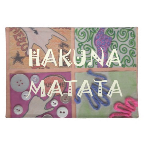 Hakuna Matata cute amazing work of artpng Placemat
