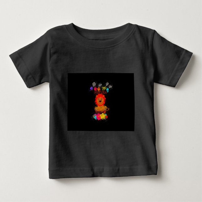 Hakuna Matata cute baby lion king design Baby T-Shirt (Front)