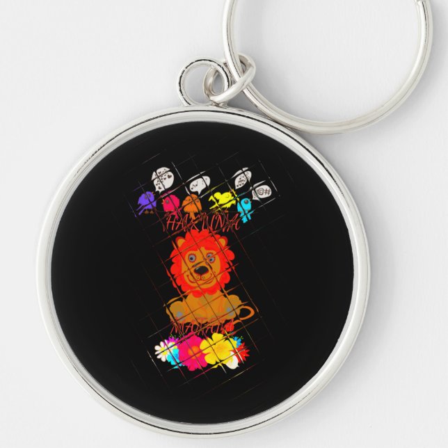 Hakuna Matata cute baby lion king Keychain (Front)
