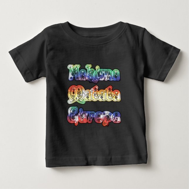 Hakuna Matata Europe Art Print/Graphic Baby T-Shirt (Front)