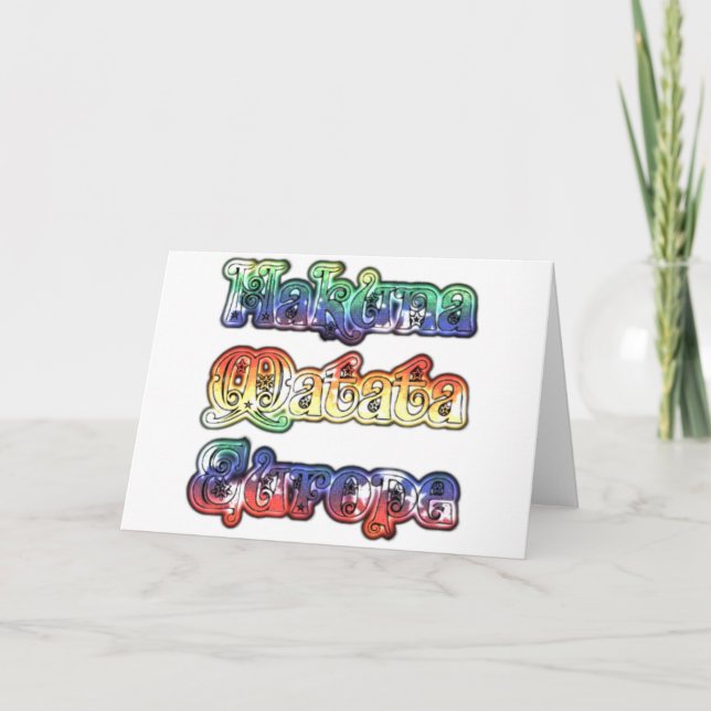 Hakuna Matata Europe Art Print/Graphic Card (Front)